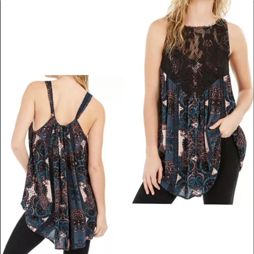 Free People Count Me In Trapeze Mini Dress